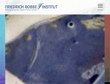 Tablet Screenshot of friedrich-robbe-institut.de